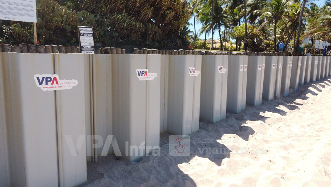 Estaca Prancha de PVC - foto 4 de contenção definitiva